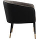 Asher Sparrow Grey / Napa Black Lounge Chair